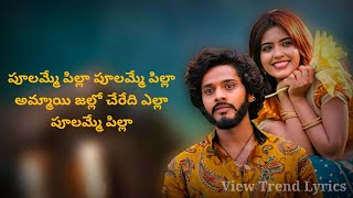 Poolamme Pilla  Lyrics Telugu  HanuMan  Prasanth Teja Sajja  Amritha  View Trend Lyrics [upl. by Aneeles826]