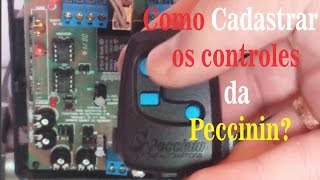 Como Cadastrar controle remoto da peccinin PASSO a PASSO na Placa Eletronica  Eletrônica Fácil [upl. by Dickerson249]