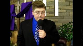 Christopher singing How Great is Our God [upl. by Aelem]