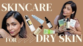 2024 SKIN CARE ROUTINE FOR DRY SKIN TYPE Products details are in my description box [upl. by Aryamo1]