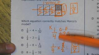 Dividing Fractions 5 3J Motivation Math Pg 105 [upl. by Kathryne]