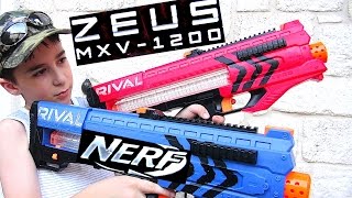 RobertAndres Nerf Rival Zeus MXV1200 Blaster  NERF BATTLE [upl. by Shea]