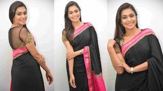 Sonu Gowda In Black Saree Kannada Actress At Fortuner Kannada Movie Audio Release [upl. by Nylekoorb]