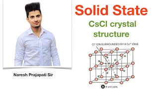 Solid state  CsCl crystal structure  Coordination no  Packing fractionetc [upl. by Leahcimnhoj612]