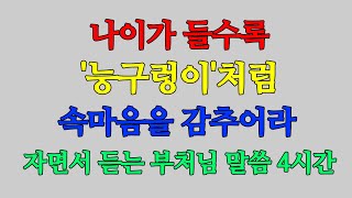 나이가 들수록 능구렁이처럼 속마음을 감추어라  노후에 겉으로 드러내면 안되는 것들 I 자면서 듣는 부처님 말씀 4시간 l 인생 조언 I 철학 I 오디오북 [upl. by Copland476]