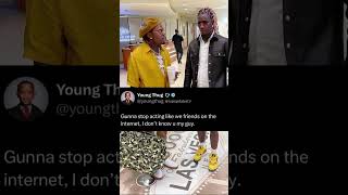 youngthug SHARES A MESSAGE FOR GunnaOfficial 👀👀 [upl. by Sinnylg]