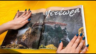 Greek easter ASMR 🇬🇷🐰🐣🔔 slow page turning  Artbooks ASMR [upl. by Aniratak245]