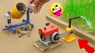 Diy diorama making mini motor water pump science project SanCreator1 [upl. by Macfadyn]