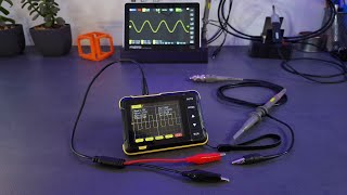 FNIRSI DSO152 Mini Pocket Handheld Oscilloscope LED instead of a solar cell [upl. by Alcina18]