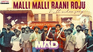 Malli Malli Raani Roju Full Video Song  MAD  Kalyan Shankar  S Naga Vamsi  Bheems Ceciroleo [upl. by Deny635]