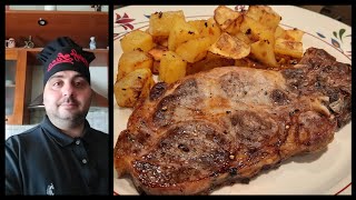 Bistecca di Maiale con Patate nientefumoalforno [upl. by Ettereve]