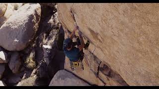 Brent Barghahn climbs one of North Americas hardest cracks  Stingray 513d Joshua Tree [upl. by Albert]