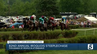 Thousands attend the 82nd annual Iroquois Steeplechase [upl. by Einnij]