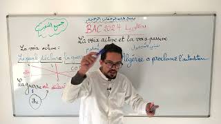 La voix active et la voix passive BAC 2024  أقوى شرح [upl. by Wilmott]