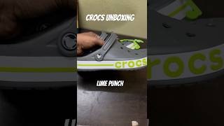 💢Crocs UnboxingCrocs Unisex Bayaband Clog🐊🐾👣Lime Punch youtubeshortsyoutubecrocsunboxing [upl. by Kila]