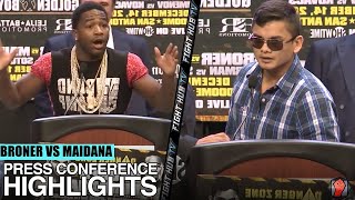 ADRIEN BRONER VS MARCOS MAIDANA  FULL PRESS CONFERENCE HIGHLIGHTS [upl. by Blessington]