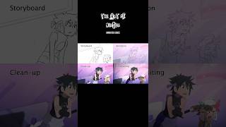 Check out how this animated shot TRANSFORMS through the different stages 🥷✨ anime アニメ [upl. by Ekle]