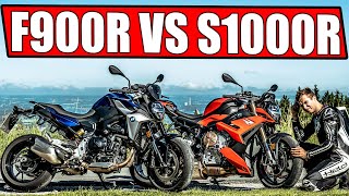 BMW F900R VS BMW S1000R [upl. by Anirdnaxela]