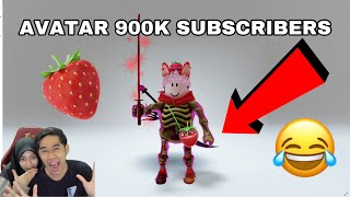 AVATAR 900K SUBSCRIBERS 🍓 ILIYA NAK ROBLOX STRAWBERRY 😂 [upl. by Zorana]