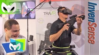 Juega en Realidad Virtual  TraVR de InvenSense CES2015 [upl. by Ennayelhsa]