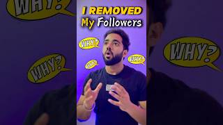 Why I removed my followers❓ techshorts follower trendingnow [upl. by Blus]