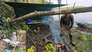 Construir uma Cama Rústica na Floresta para o acampamento [upl. by Corrina437]