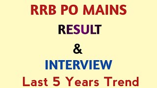 RRB PO MAINS RESULT amp INTERVIEW DATE [upl. by Ainegue950]