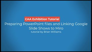 Miro Board Tutorial 07 Prepare Powerpoint and Linking Slide Shows to Miro [upl. by Maurene]