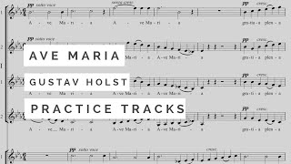 quotAve Mariaquot Practice Track  Balanced Choir [upl. by Kinnard182]