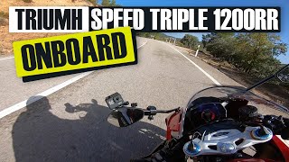 Triumph Speed Triple 1200 RR ✊ Onboard 🔈🔥 Engine Sound Only [upl. by Auos]