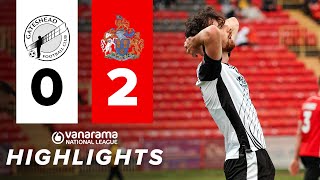 Heed defeated in frustrating home contest  Gateshead 02 Altrincham  HIGHLIGHTS [upl. by Nilok]