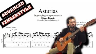 Asturias TAB  fingerstyle classical guitar tabs PDF  Guitar Pro [upl. by Alehc]