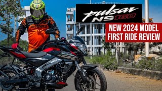 2024 Bajaj Pulsar NS160 First Ride Review  India Exclusive  Whats New [upl. by Amsirahc]