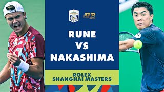 Holger Rune vs Brandon Nakashima Highlights  Rolex Shanghai Masters 2023 [upl. by Anaynek]