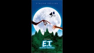 Opening and Closing to ET the Extra Terrestrial Limited Edition VHS 2002 [upl. by Rehtaef]