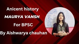 Maurya vansh  Ashok Mahan  history for competitive exams [upl. by Ainitsirk]