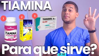 TIAMINA PARA QUE SIRVE  3 COSAS  Vitamina B1 [upl. by Ferris338]