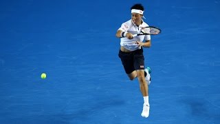 JoWilfried Tsonga v Kei Nishikori highlights 4R  Australian Open 2016 [upl. by Atsylak]