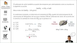 Pre  ICFES  Curso Teórico Química  Rendimiento de reacciones real teórico porcentual [upl. by Le422]