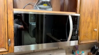 LG RANGE MICROWAVE INSTALLATION [upl. by Aienahs410]