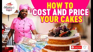 How to cost and price your cakes [upl. by Kari]