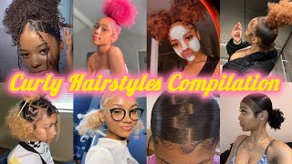 Natural Curly Hairstyles Compilation 💞 Viral Curly hair tiktoks [upl. by Riddle]