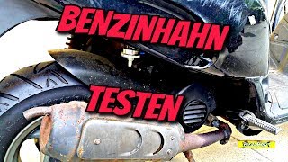 Roller zum Laufen bringen Teil 5  Benzinhahn testen  Piaggio TPH 50  bizzybest [upl. by Ymmor]