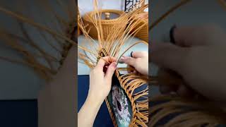 How to Weave with PE Rattan diy diybasket handmade [upl. by Argyres525]