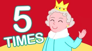 5 Times Table Song 110  Learn Math for Kids X5 Multiplication Song [upl. by Ellehsram]