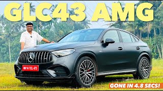 421Bhp500 Nm Biturbo Engine0100 in 48 Sces Benz GLC 43AMG Coupe is a real Beast TestDrive [upl. by Mauchi]