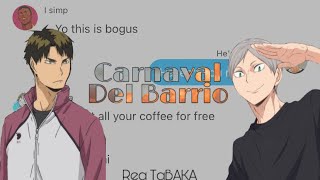 Ushijima and Lev  Carnaval Del Barrio  Haikyuu Lyric Prank  In The Heights [upl. by Esirehc]