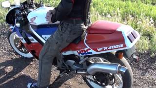 Honda VFR 400 sound [upl. by Anirahc]