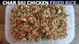 BBQ Chicken Char Siu Fried Rice  Meal Prep [upl. by Munster]