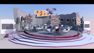 Digital Fairground  Kermis 3D modellen Compilatie [upl. by Steffin]